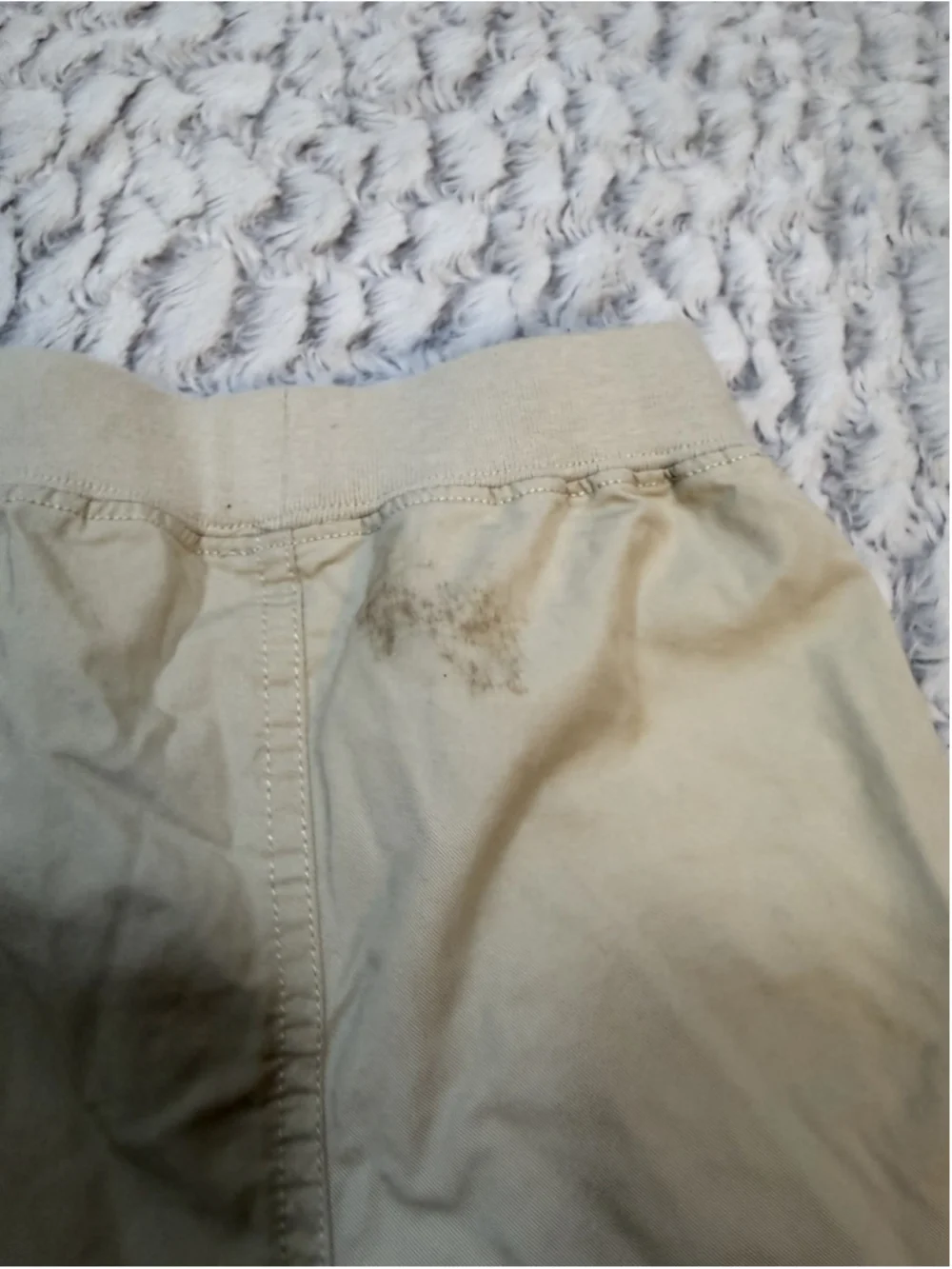Ralph Lauren Beige Cotton Jogger Pants 18M Drawstring Pull On Elastic Waist